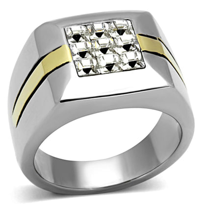 Men Stainless Steel Synthetic Crystal Rings TK1178