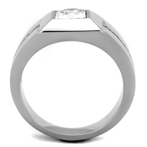 Men Stainless Steel Cubic Zirconia Rings TK1916