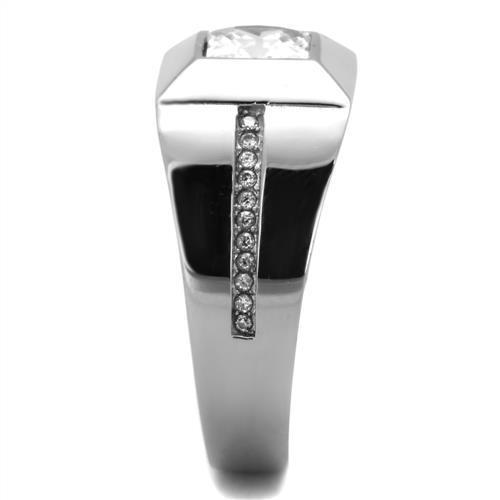 Men Stainless Steel Cubic Zirconia Rings TK1916