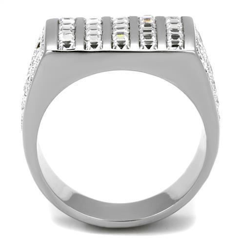 Men Stainless Steel Synthetic Crystal Rings TK2219