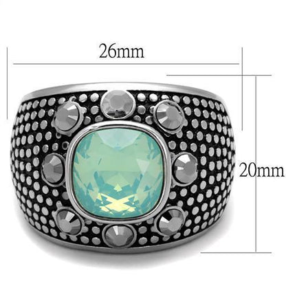 Men Stainless Steel Synthetic Crystal Rings TK2223