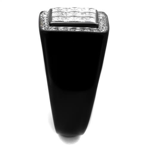 Men Stainless Steel Cubic Zirconia Rings TK2230