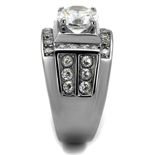 Men Stainless Steel Cubic Zirconia Rings TK2305