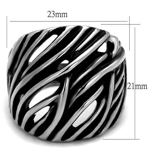 Men Stainless Steel Epoxy Rings TK2338