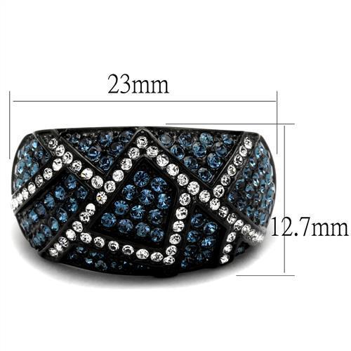 Women Stainless Steel Synthetic Crystal Rings