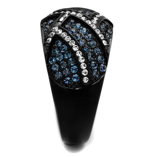 Women Stainless Steel Synthetic Crystal Rings