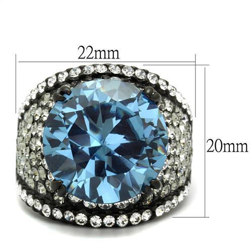 Women Stainless Steel Cubic Zirconia Rings TK2555