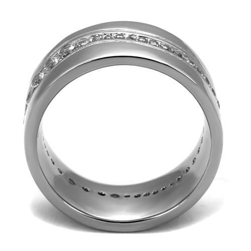 Men Stainless Steel Cubic Zirconia Rings TK2667