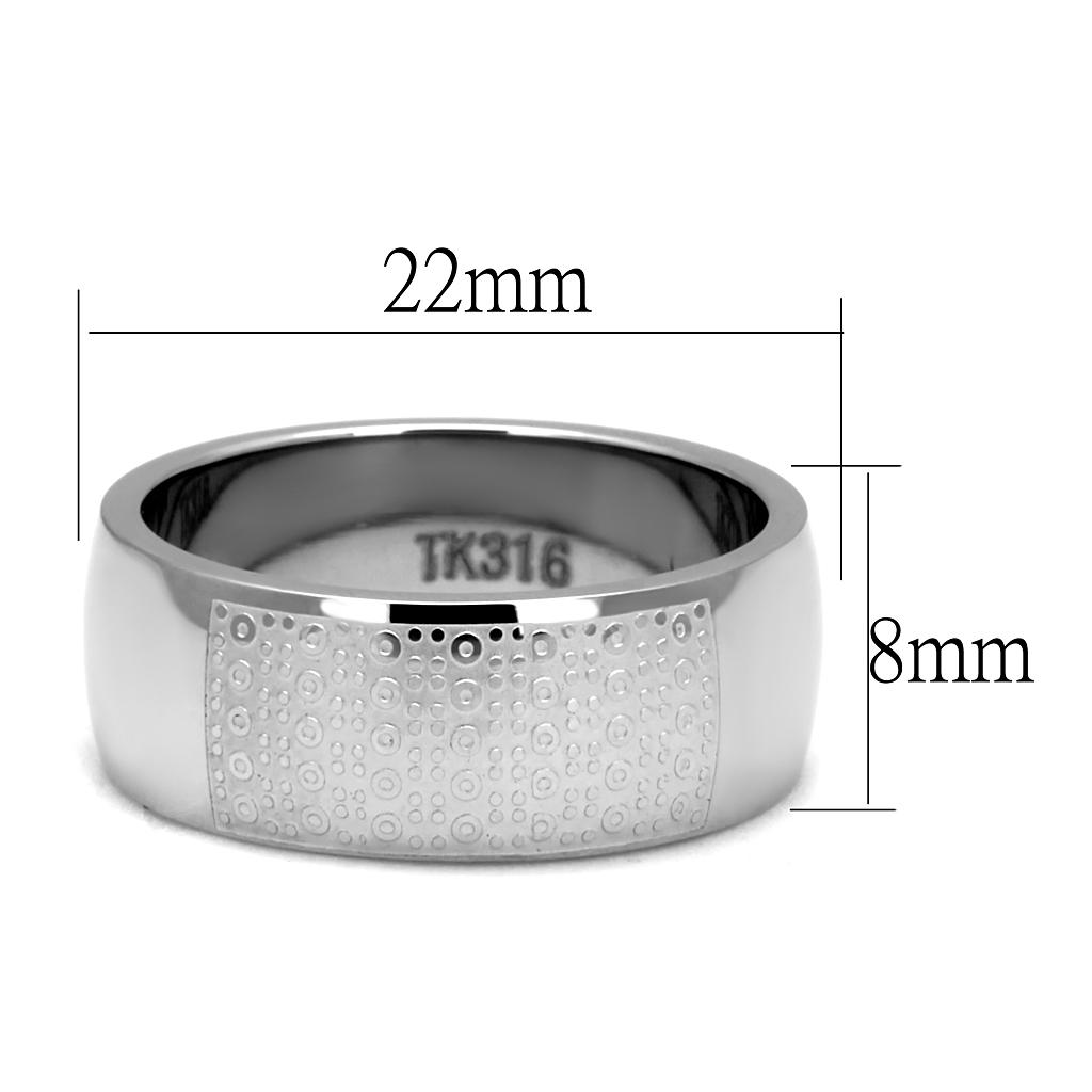 Men Stainless Steel No Stone Rings TK2945