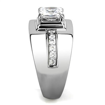 Men Stainless Steel Cubic Zirconia Rings TK3011