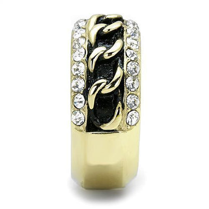 Women Stainless Steel Synthetic Crystal Rings