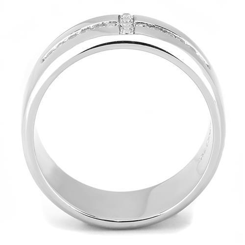 Men Stainless Steel Cubic Zirconia Rings TK3225