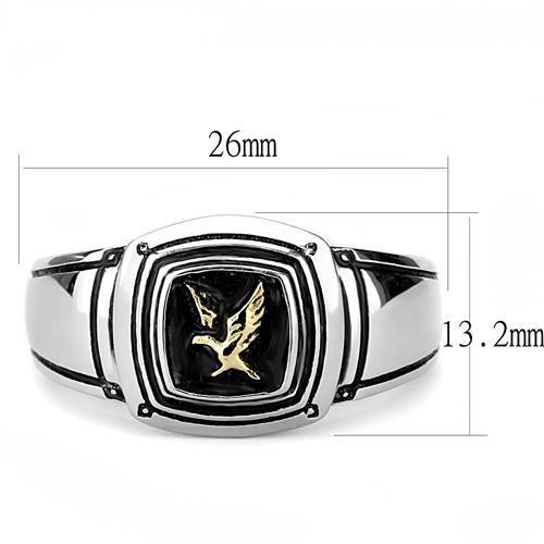 Men Stainless Steel Epoxy Rings TK3226