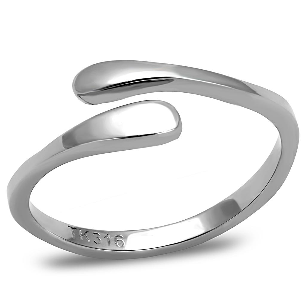 Women Stainless Steel No Stone Rings TK3261