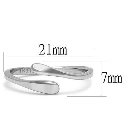 Women Stainless Steel No Stone Rings TK3261