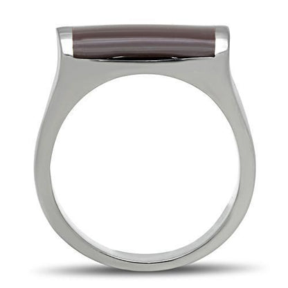 Men Stainless Steel Epoxy Rings TK327