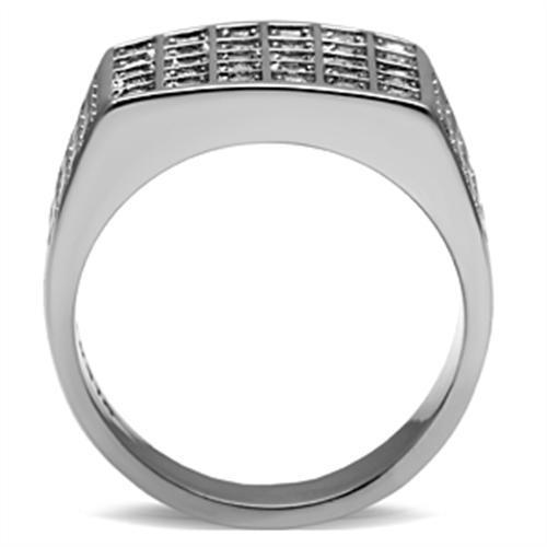 Men Stainless Steel Synthetic Crystal Rings TK358