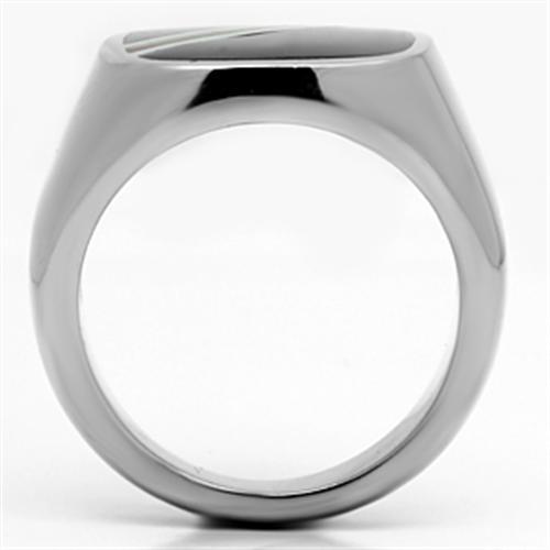 Men Stainless Steel Epoxy Rings TK602