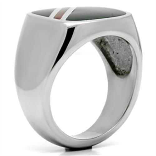 Men Stainless Steel Epoxy Rings TK602