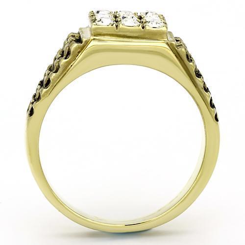 Men Stainless Steel Synthetic Crystal Rings TK765