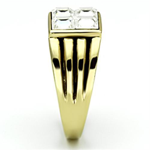 Men Stainless Steel Synthetic Crystal Rings TK769