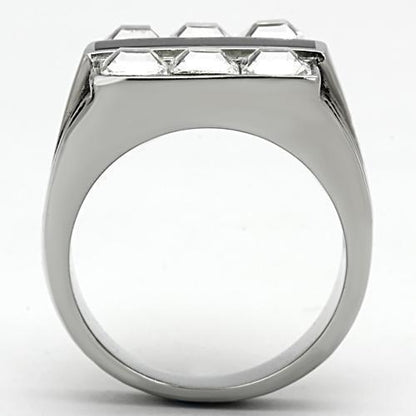 Men Stainless Steel Synthetic Crystal Rings TK920