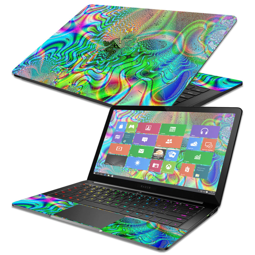 MightySkins RABLSTE13-Psychedelic Skin for 13.3 in. 2017 Razer Blade S