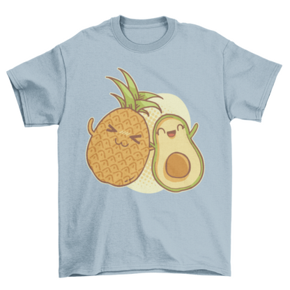 Funny Cute Pineapple Avocado Friends, Pineapple lover, Avocado Lover