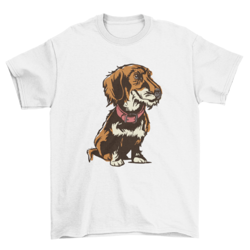 Wirehaired dachshund t-shirt design