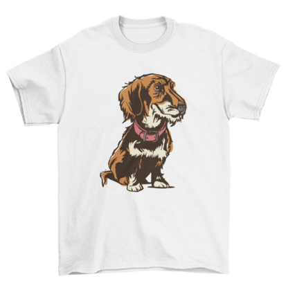 Wirehaired dachshund t-shirt design