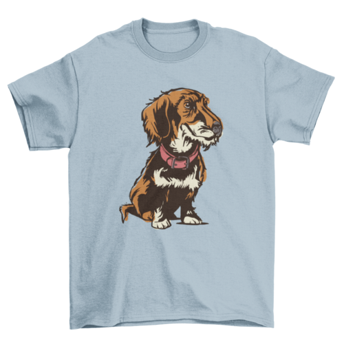 Wirehaired dachshund t-shirt design