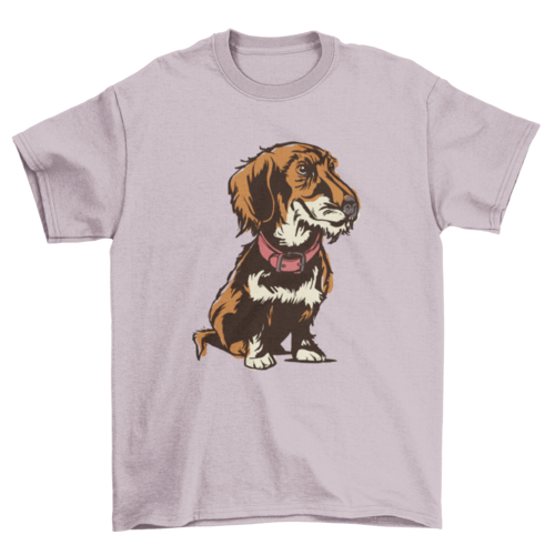 Wirehaired dachshund t-shirt design