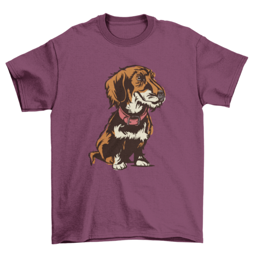 Wirehaired dachshund t-shirt design