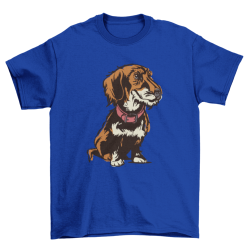 Wirehaired dachshund t-shirt design