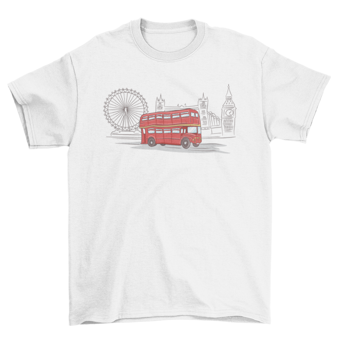 T-shirt met bus van Londen