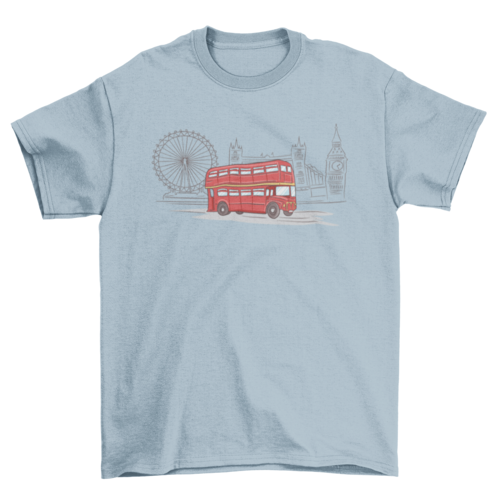 T-shirt met bus van Londen