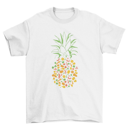 Ananas gemaakt van fruit t-shirt