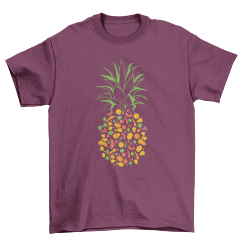 Pineapple made of fruits t-shirt