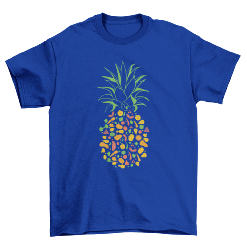 Ananas gemaakt van fruit t-shirt