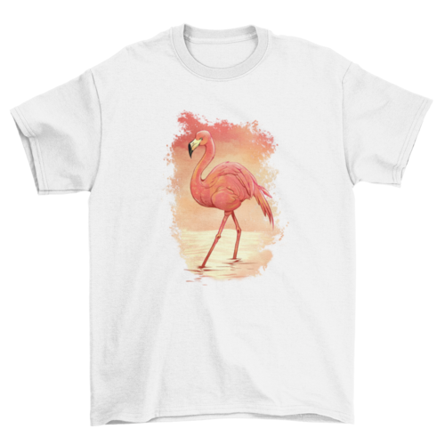 Flamingo painting t-shirt