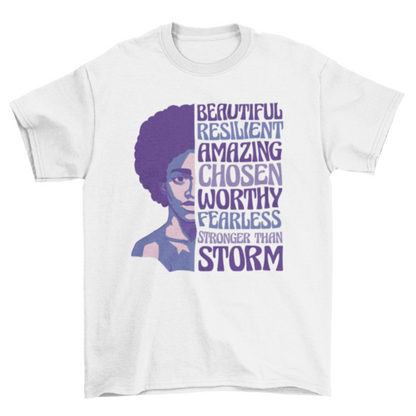 Motivational African American woman t-shirt