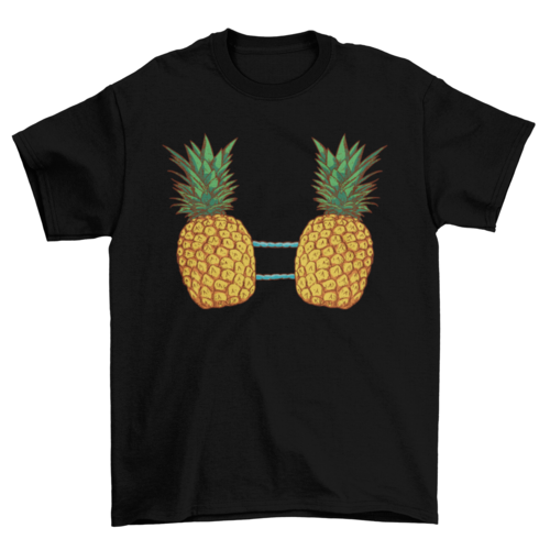 Pineapple fruits bikini t-shirt