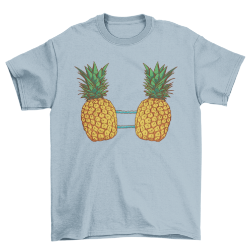 Pineapple fruits bikini t-shirt