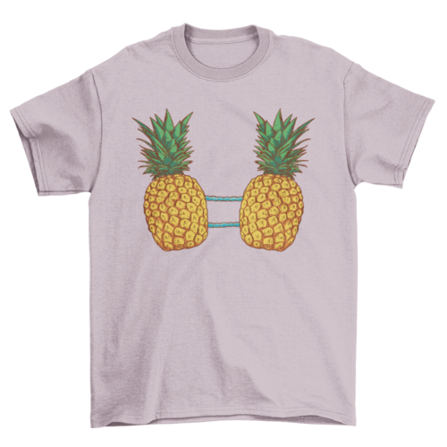 Pineapple fruits bikini t-shirt