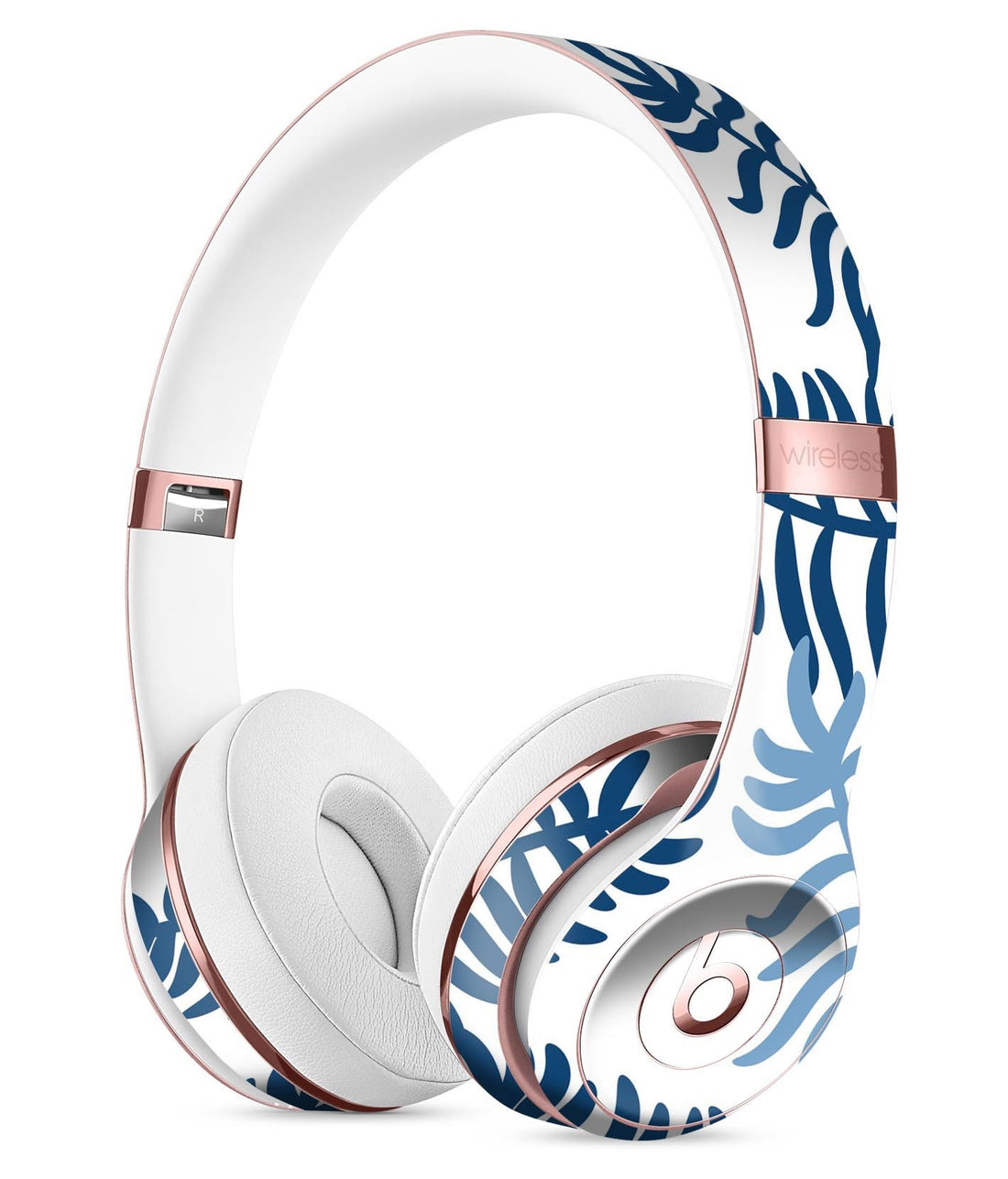 Whispy Leaves of Blue Full-Body Skin Kit for the Beats by Dre Solo 3