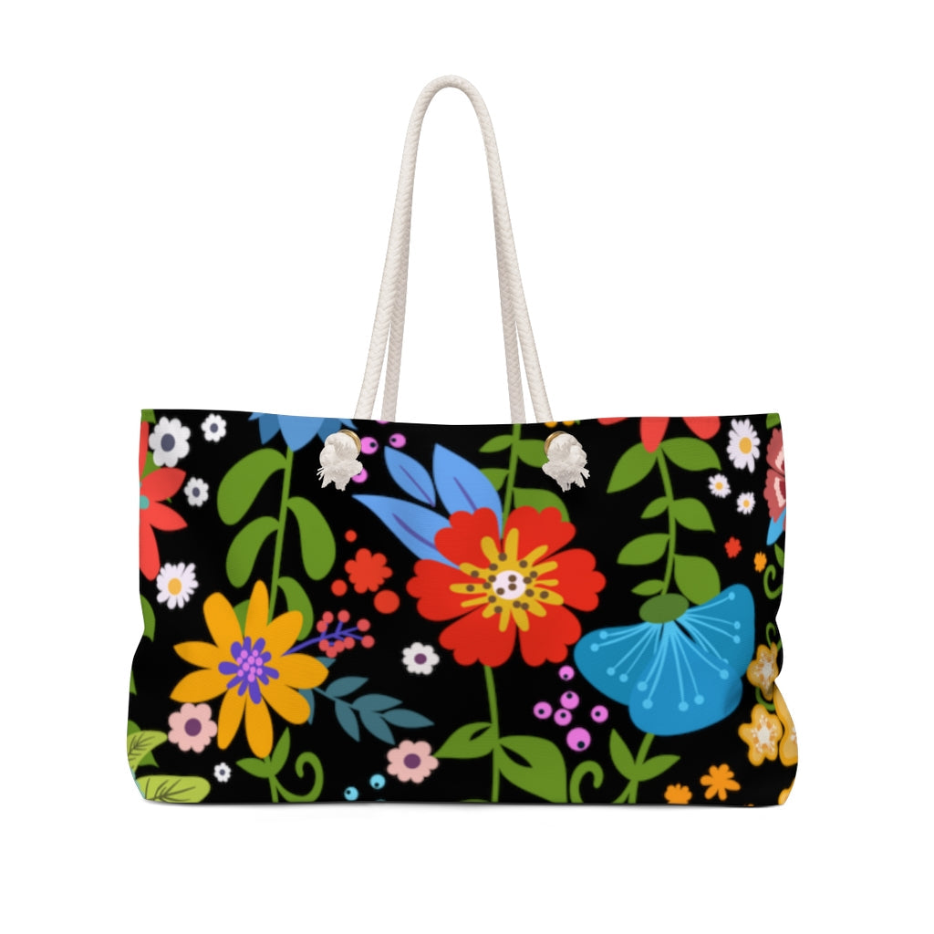 Weekender Tote Bag, Floral Print