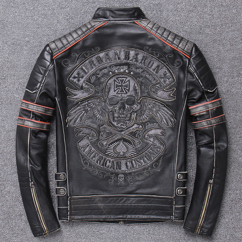 Harley lederen kleding heren motorrijden motorkleding slim fit