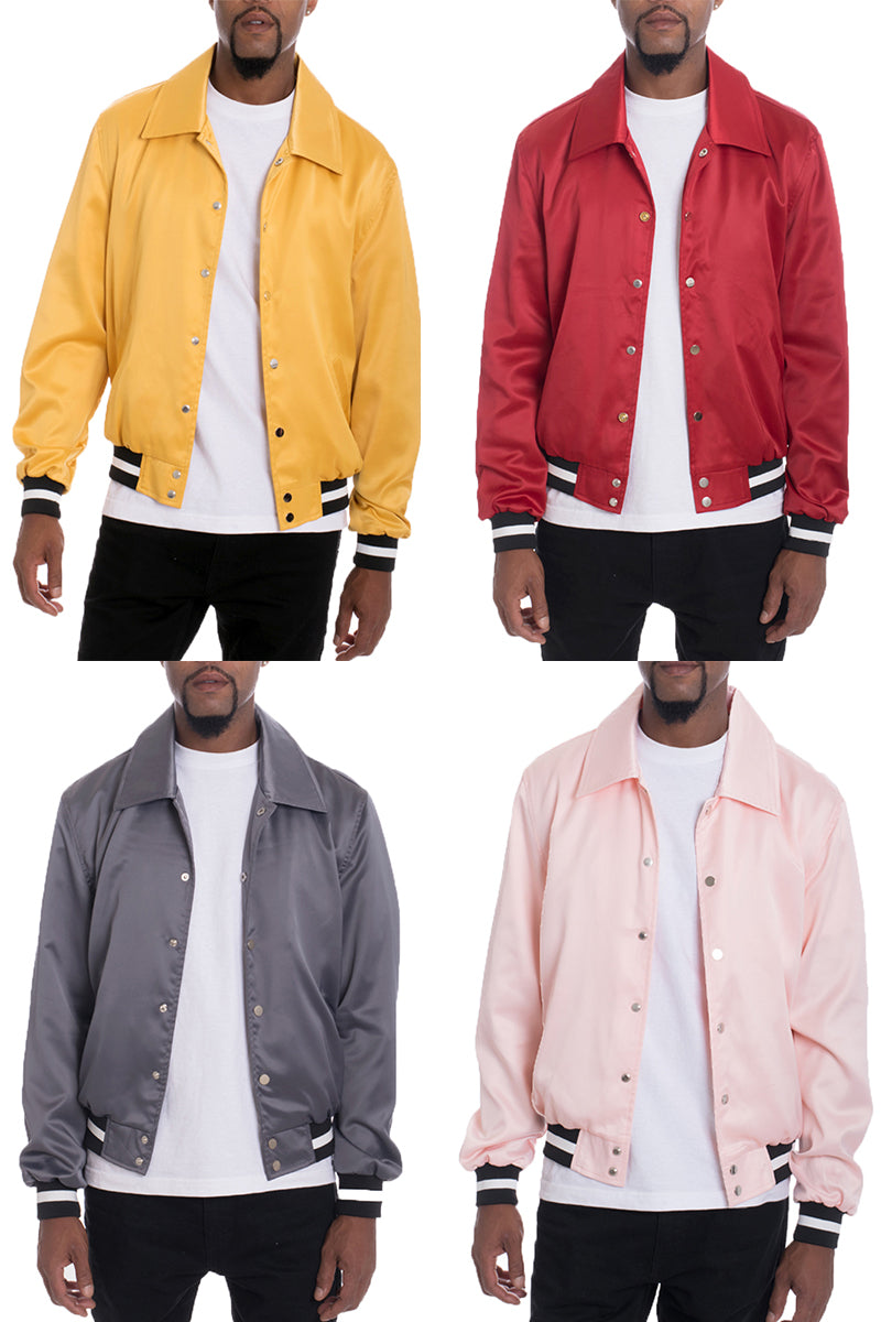 Luxe Satin Bomber