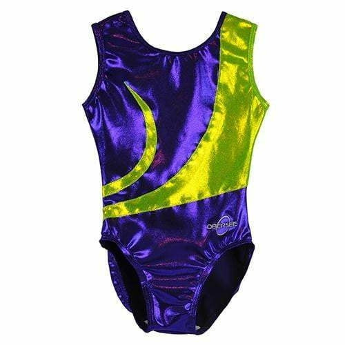 O3GL061 Obersee Girls Gymnastics Leotard One-Piece Athletic Activewear