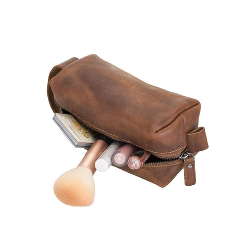 Eve Genuine Leather Make Up Bag - M/L/XL Sizes